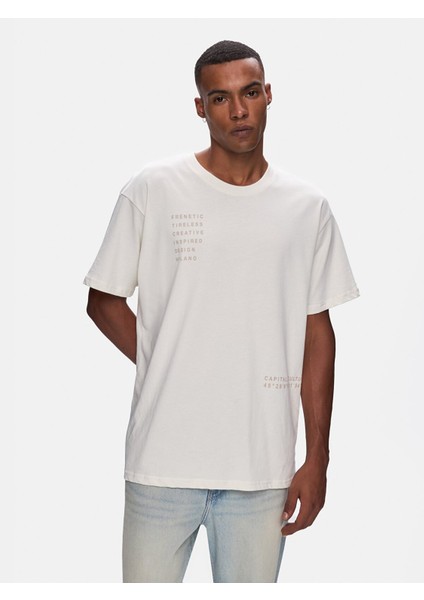 Sıfır Yaka Kısa Kol Relaxed Lila T-Shırt modelleri