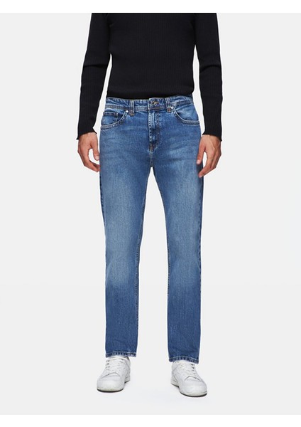 Hollywood Y Düz Paça Orta Bel Jean Pantolon Erkek Günlük Kullanım İçin Desenli Gri Kargo fiyatları