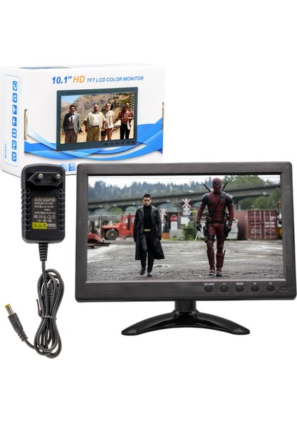 PM-6092 10.1" Çok Fonksiyonlu 1080P Hd Araç Monitörü - Hdmı/vga/bnc/rca/usb Girişli