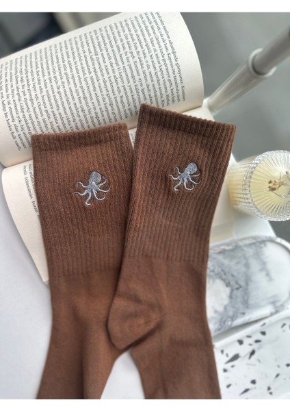 Sevimli Hayvan Nakışlı Renkli Unisex Yazlık Kışlık Soket Casual Pamuklu Çorap