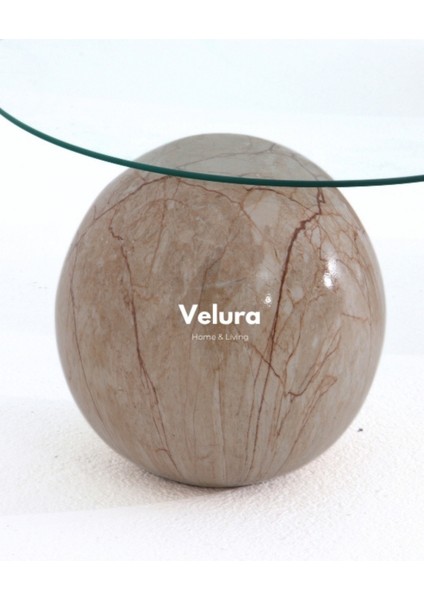 Modern Orta Sehpa & Top Sehpa Cam Sehpa & Küre Orta Sehpa - Uranüs - Fasulye - Şeffaf Cam modelleri