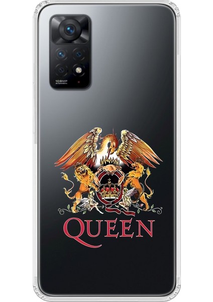 Xiaomi Redmi Note 11 Pro Uyumlu Şeffaf Kılıf Queen Tasarımlı