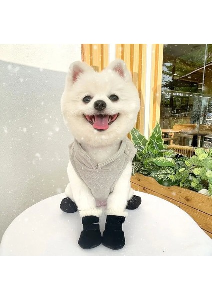 Su Geçirmez Polarlı Kışlık Köpek Ayakkabısı