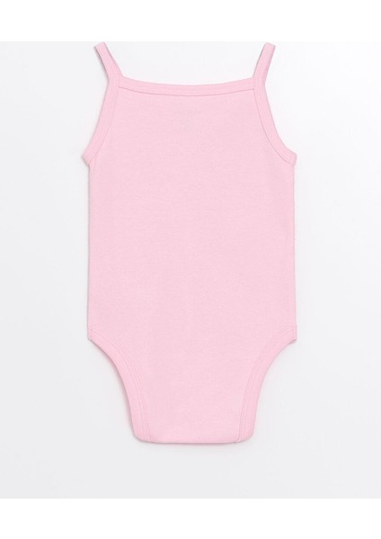 Baby Pembe Kare Yaka Askılı Kız Bebek Çıtçıtlı Body fiyatları