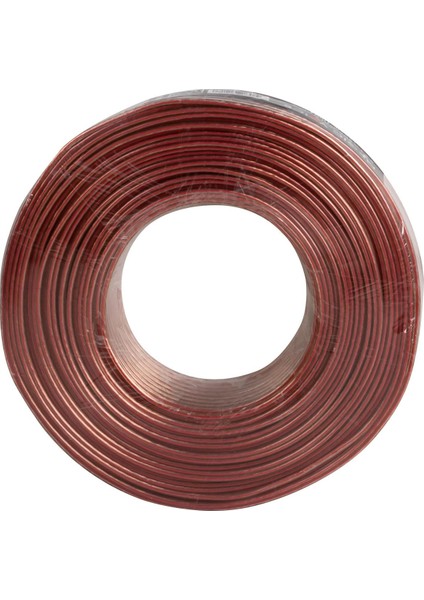 2x1,0 mm Şeffaf 100 Metre Hoparlör Ses Sistemi Kablosu Mert Kablo