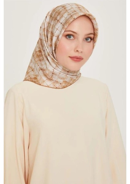 Armine Ipek Eşarp 2025 Kış - 9259-86 Açık Gold Twill