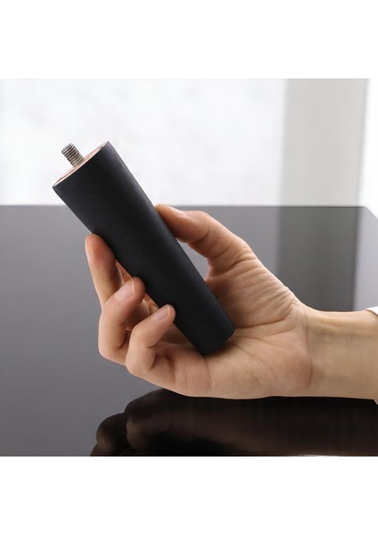 8 Adet Ahşap Ayak 12 cm Siyah M8 Civatalı Bağlantı Aparatlı Dolap Mobilya Koltuk Kanepe Destek Ayağı Ayakları fiyatları