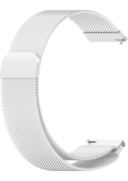 Samsung Galaxy Watch 4/5/6/7/fe/40/40/44 Classic 42/43/46/47MM Uyumlu 20MM Metal Hasır Mıknatıslı Kordon Paslanmaz Çelik