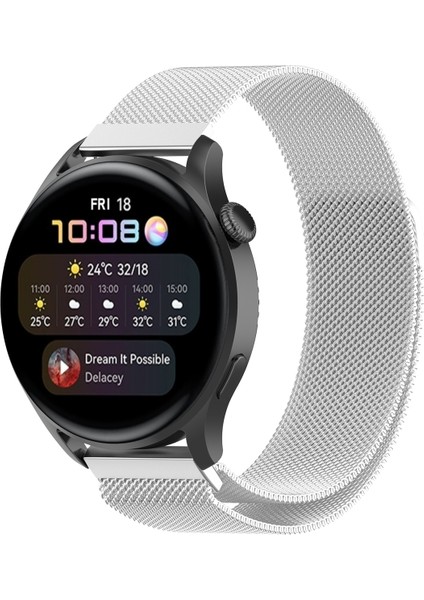 Samsung Galaxy Watch 4/5/6/7/fe/40/40/44 Classic 42/43/46/47MM Uyumlu 20MM Metal Hasır Mıknatıslı Kordon Paslanmaz Çelik fiyatları