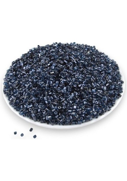 Gece Mavisi 3x2 mm Büyük Kesme Boncuk 40 gr