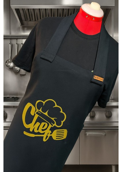 Chef Nakışlı Mutfak Önlüğü