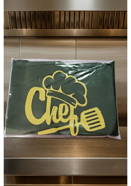 Chef Nakışlı Mutfak Önlüğü