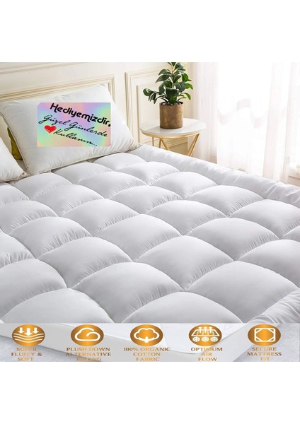 Pofuduk 1000 Gr, Fitted Uyku Pedi,boyun,kalça Ağrıları Olan Kişiler Için ,2 Adet Yastık Kılıfı Hediyeli.