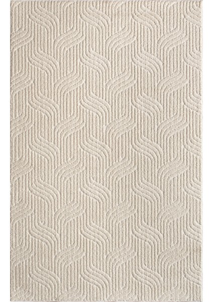 Kaymaz Taban Moopy Krem Bukleli Yumuşak Soft Dokuma Yolluk Halı Salon Halısı LP1003A_KREM fiyatları