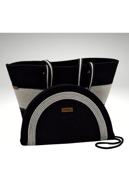 Hasır Çanta, Plaj Çantası ve El Çantası 2'li Takım modelleri