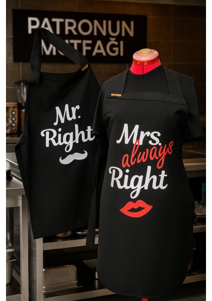 By Gg Design Mr. & Mrs. Ikili Mutfak Önlük fırsatları