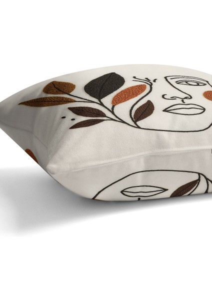 Çift Tarafı Dijital Baskılı Kırlent Kılıfı (Panç /punch Nakış Desen Görünümlü) modelleri