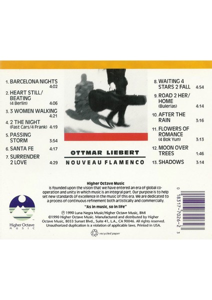 Dikkat CD Ottmar Liebert – Nouveau Flamenco fiyatları
