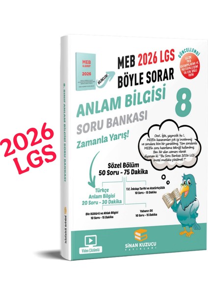 8. Sınıf 2026 Anlam Bilgisi Soru Bankası