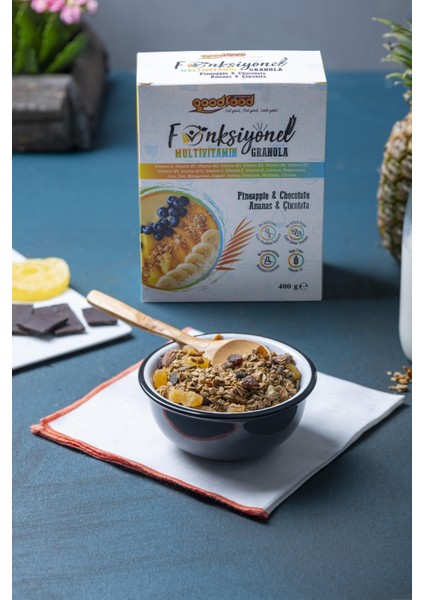 Ananaslı ve Çikolatalı Granola Multivitaminli 4'lü Fırsat Paketi fırsatları