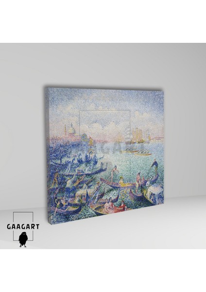 Kare Kanvas Tablo Ünlü Eserler Henri-Edmond Cross-Regatta In Venice (1903) fiyatları