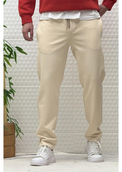 Erkek Düz Paça Çelik Örgü Kumaş Mevsimlik Klasik Pantalon