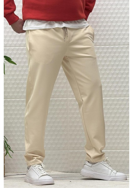 Erkek Düz Paça Çelik Örgü Kumaş Mevsimlik Klasik Pantalon fırsatları