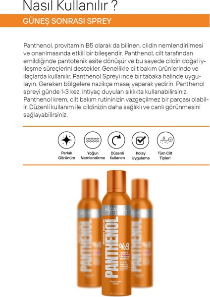 Bioactive %9 D-Panthenol Güneş Sonrası 200 ml Sprey