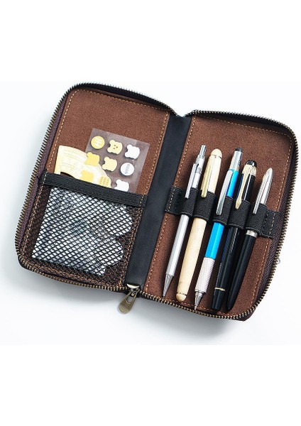 Öğrenci Kırtasiye Kutusu Ilk Katman Sığır Derisi Dolma Kalem Saklama Çantası (Yurt Dışından) fiyatları