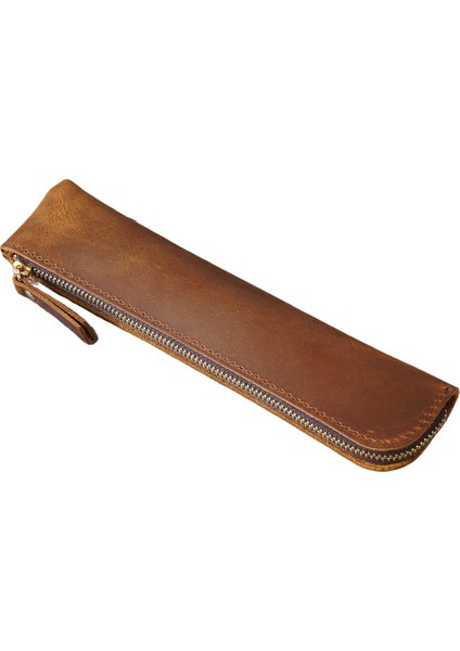 Sığır Derisi Edebi Gençlik Kalem Kutusu Kalem Kutusu Büyük Kapasiteli Kırtasiye Kalem Kapağı Depolama (Yurt Dışından) fırsatları