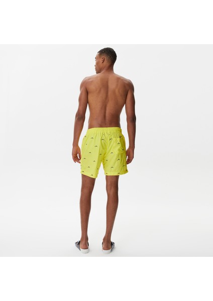 Erkek Sarı Desenli Deniz Şortu T35226T.7BZ fiyatları