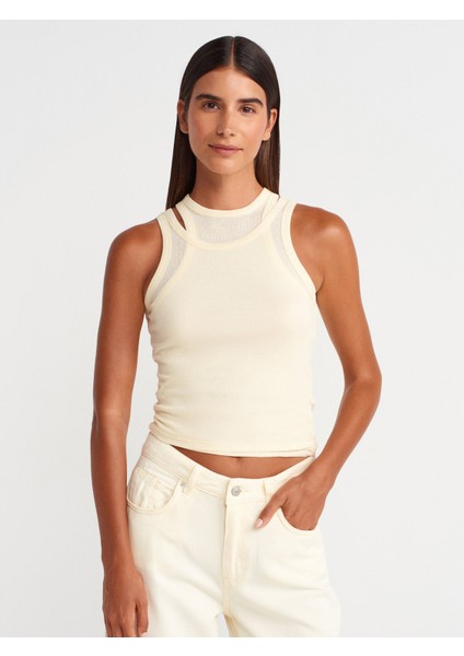 31853 Çift Görünümlü Top-Açık Sarı modelleri