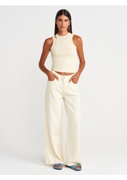 31853 Çift Görünümlü Top-Açık Sarı fırsatları