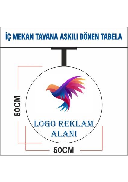 Tavandan Sarkıt Dönen Hareketli Fener Tabela