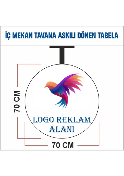 Tavandan Sarkıt Dönen Hareketli Fener Tabela