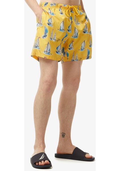 Erkek Sarı Standart Fit Deniz Şortu T45323T.70E modelleri