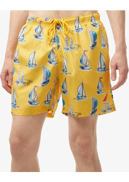 Erkek Sarı Standart Fit Deniz Şortu T45323T.70E fırsatları