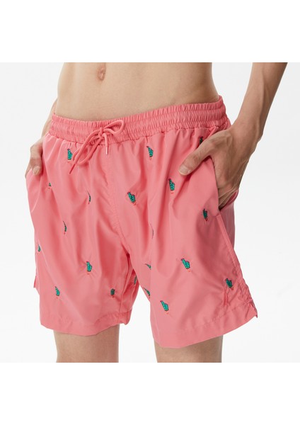 Erkek Pembe Desenli Deniz Şortu T35224T.6TH indirimleri
