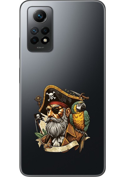 Xiaomi Redmi Note 12 Pro Uyumlu Şeffaf Kılıf Pirate 3 Tasarımlı
