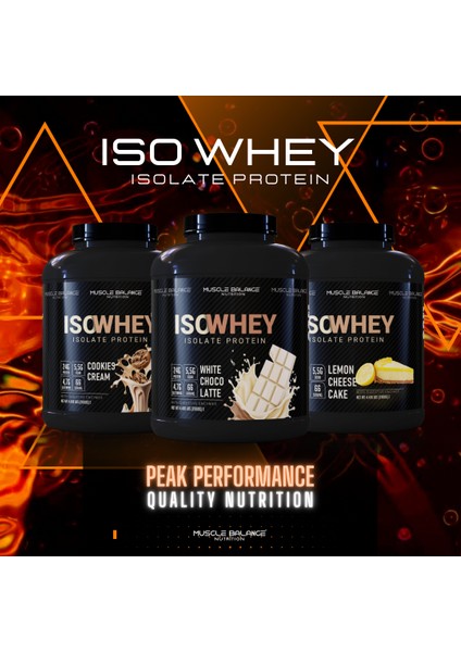 Isolate Whey Protein 2000 gr 66 Servis Limon Cheesecake