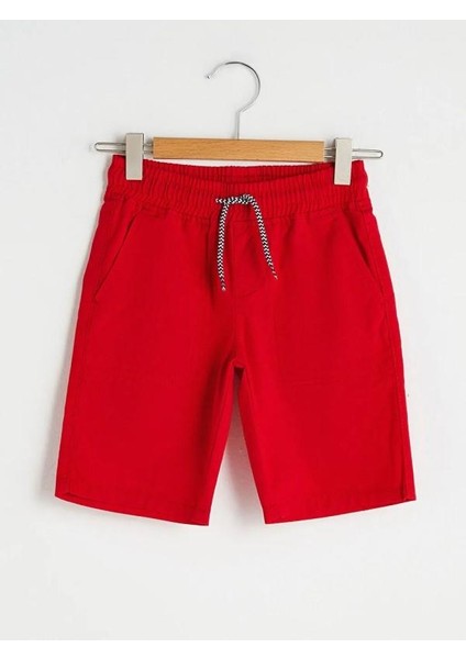 Basic Beli Lastikli Poplin Erkek Çocuk Şort (S1)