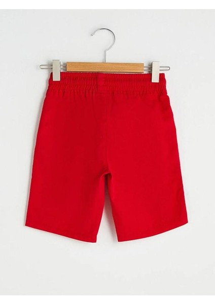 Basic Beli Lastikli Poplin Erkek Çocuk Şort (S1)