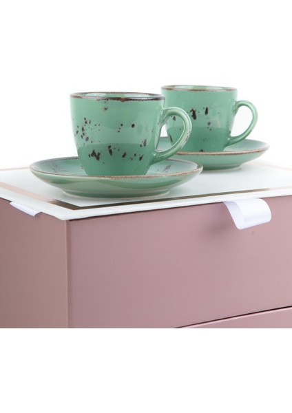 Protokol Hediyesi Yeşil Fincan Seti - Madlen Çikolata Hediye Kutusu modelleri