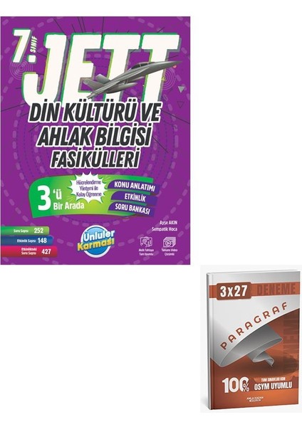 Ünlüller 2026 7.sınıf Jett Ingilizce Fasiküller+Anla Kazan Paragraf