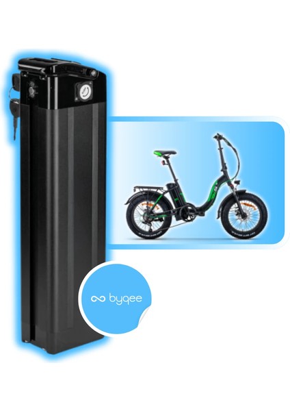 Rsı-X Elektrikli Bisiklet Batarya - 36V - 20 Ah ( Pil: DMEGC, Sağlık: >%100 )