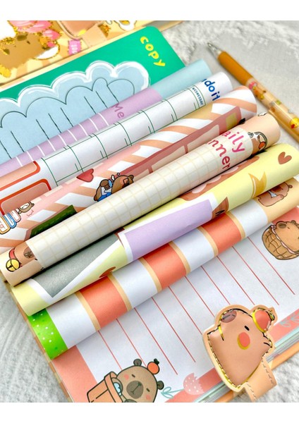 Capybara Lotus Bahçesi Mıknatıslı Özel Tasarım Defter fiyatları