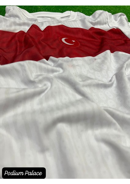 Türkiye Euro 2024 Isimsiz Beyaz Çocuk Forması 4'lü Set (White) ZYN2604