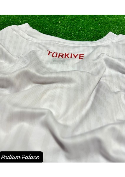 Türkiye Euro 2024 Isimsiz Beyaz Çocuk Forması 4'lü Set (White) ZYN2604