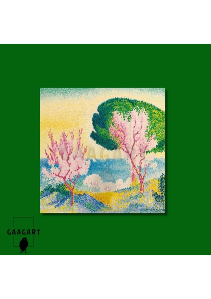 Kare Kanvas Tablo Ünlü Eserler Henri-Edmond Cross-Printemps Rose (1908) modelleri