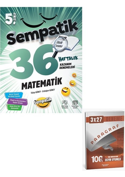 Ünlüller 2026 5.sınıf Matematik 36 Haftalık Kazanım Denemeleri+Anla Kazan Paragraf